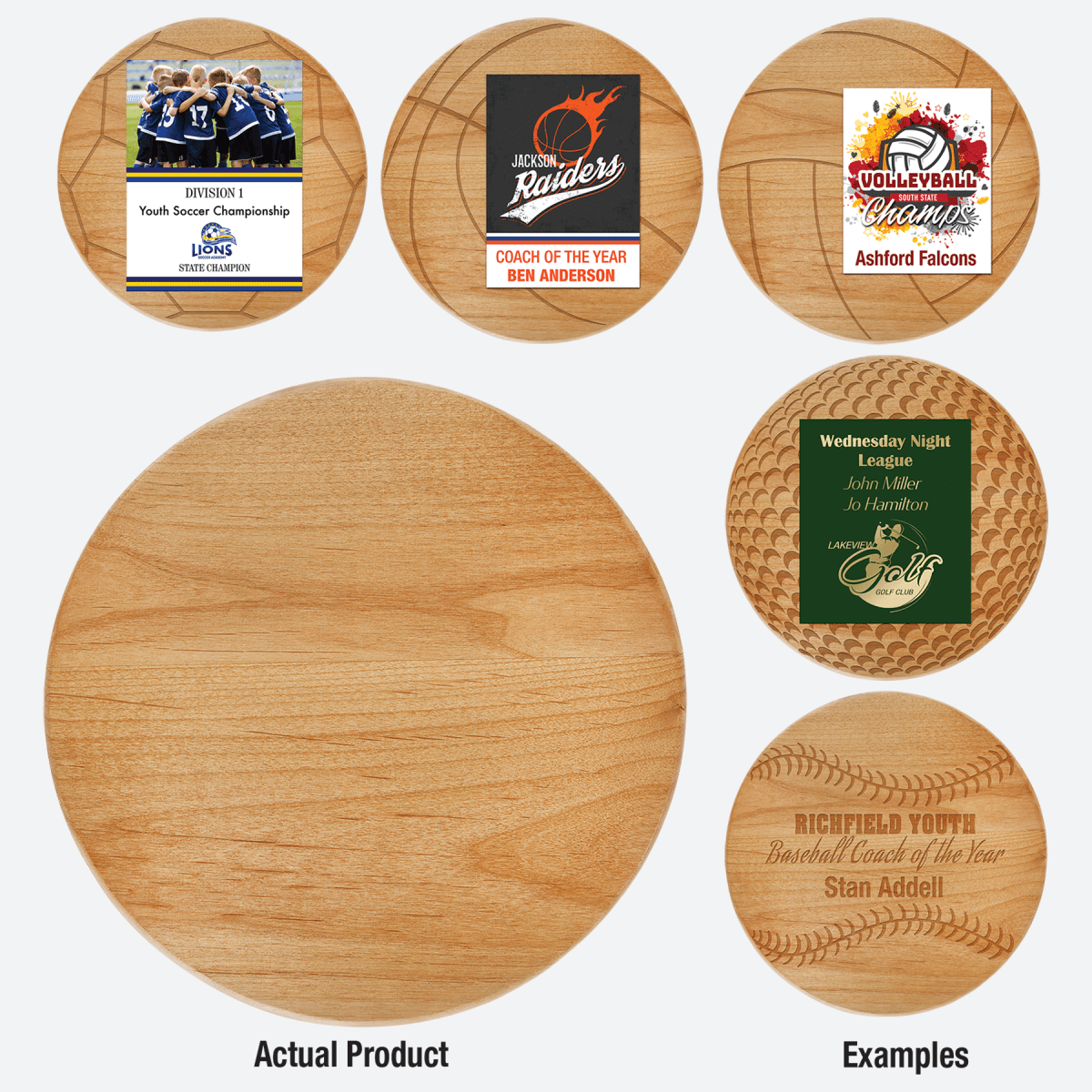 Diameter Alder Round Plaque