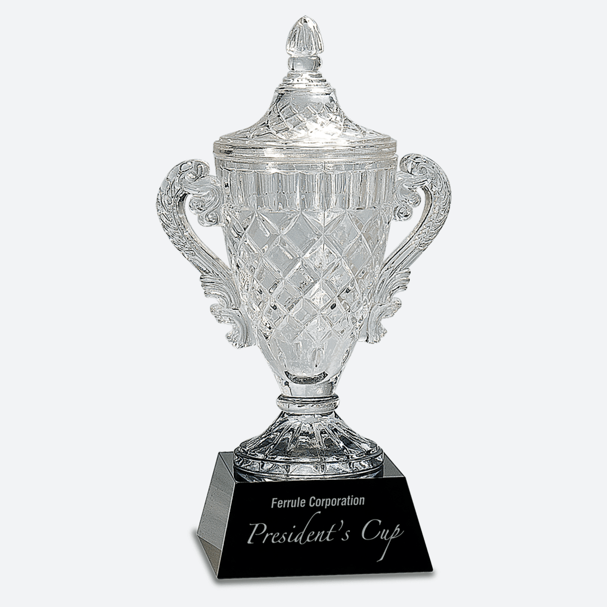 Crystal Cup on Black Pedestal Base
