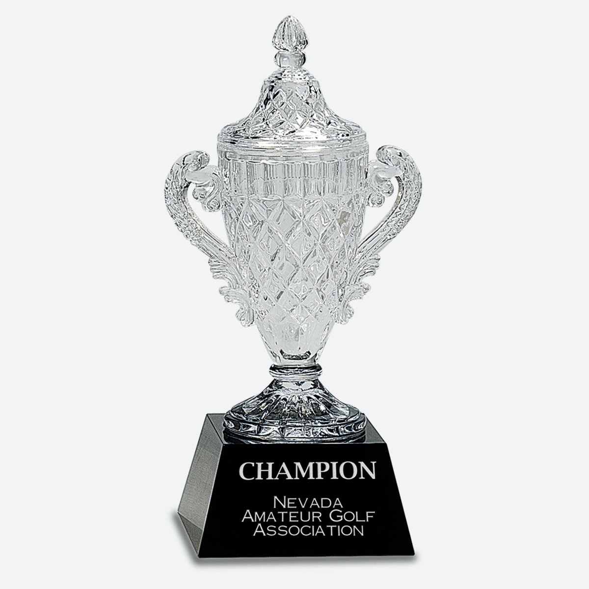 Crystal Cup on Black Pedestal Base