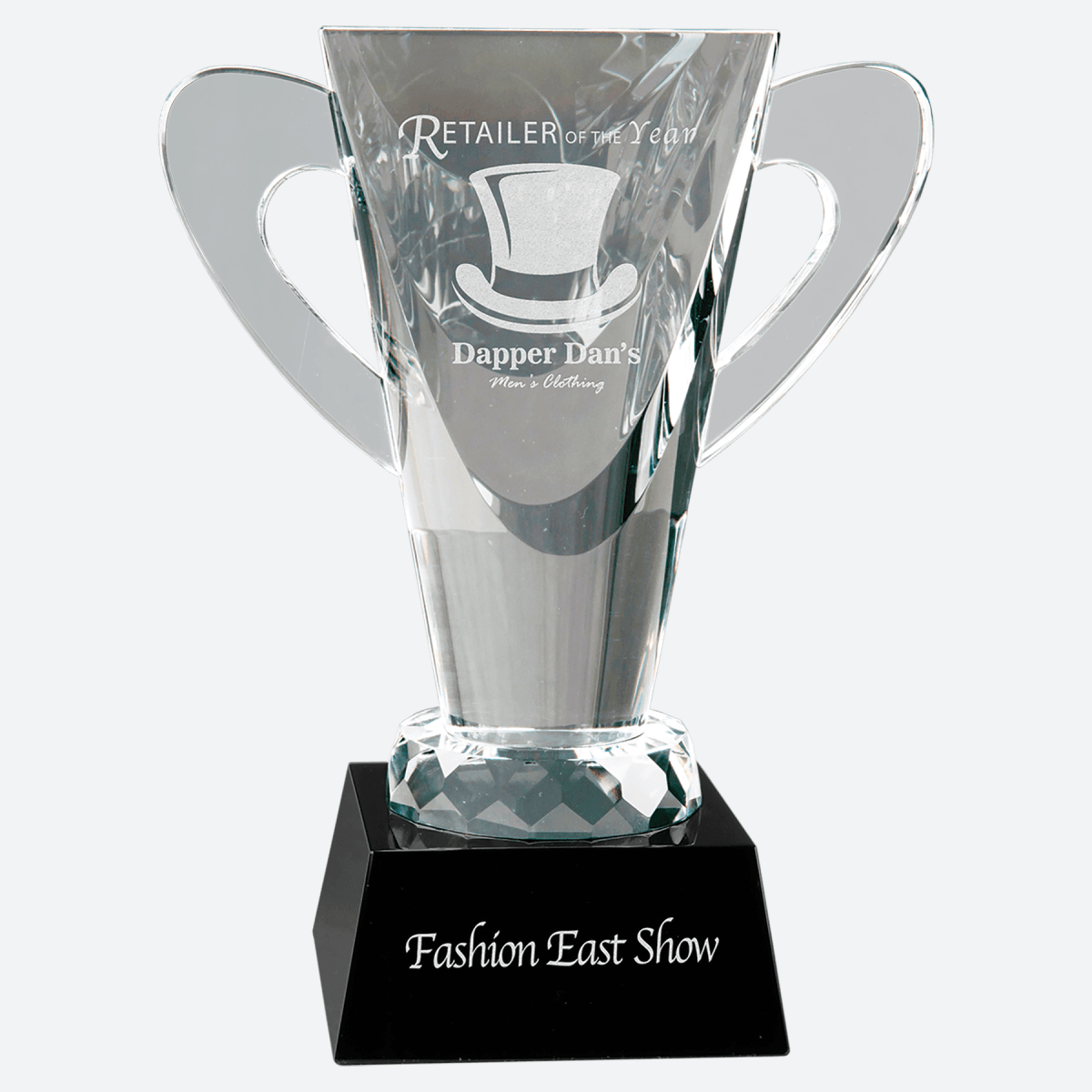 Crystal Cup on Black Pedestal Base
