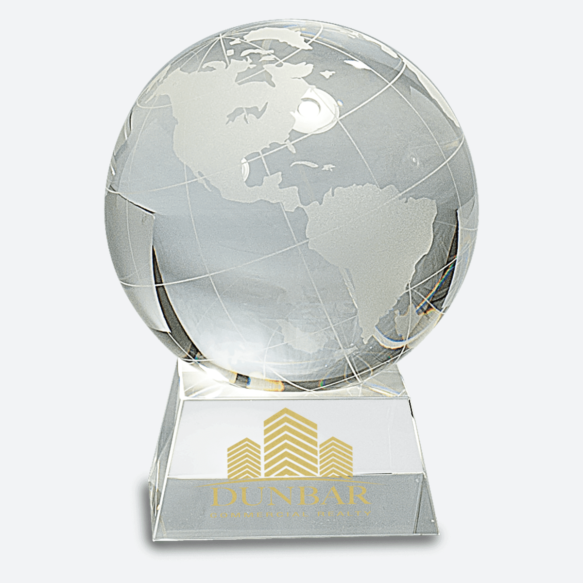 Crystal Globe on Clear Base