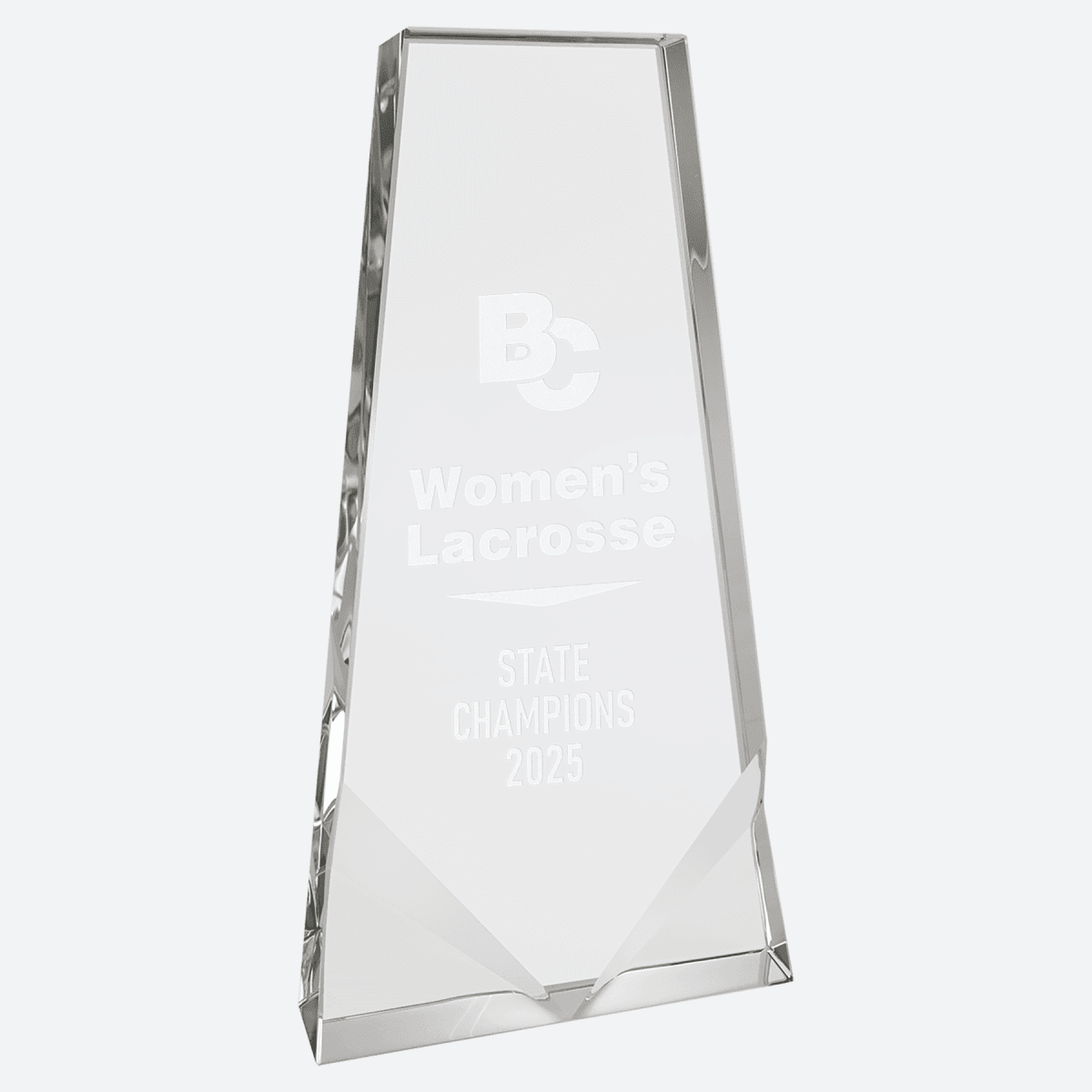 Crystal Wedge with Two Front Bevels