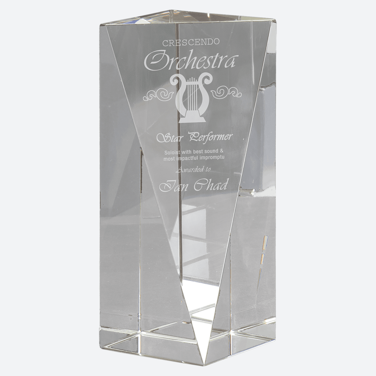 Crystal Triangle Front Pillar
