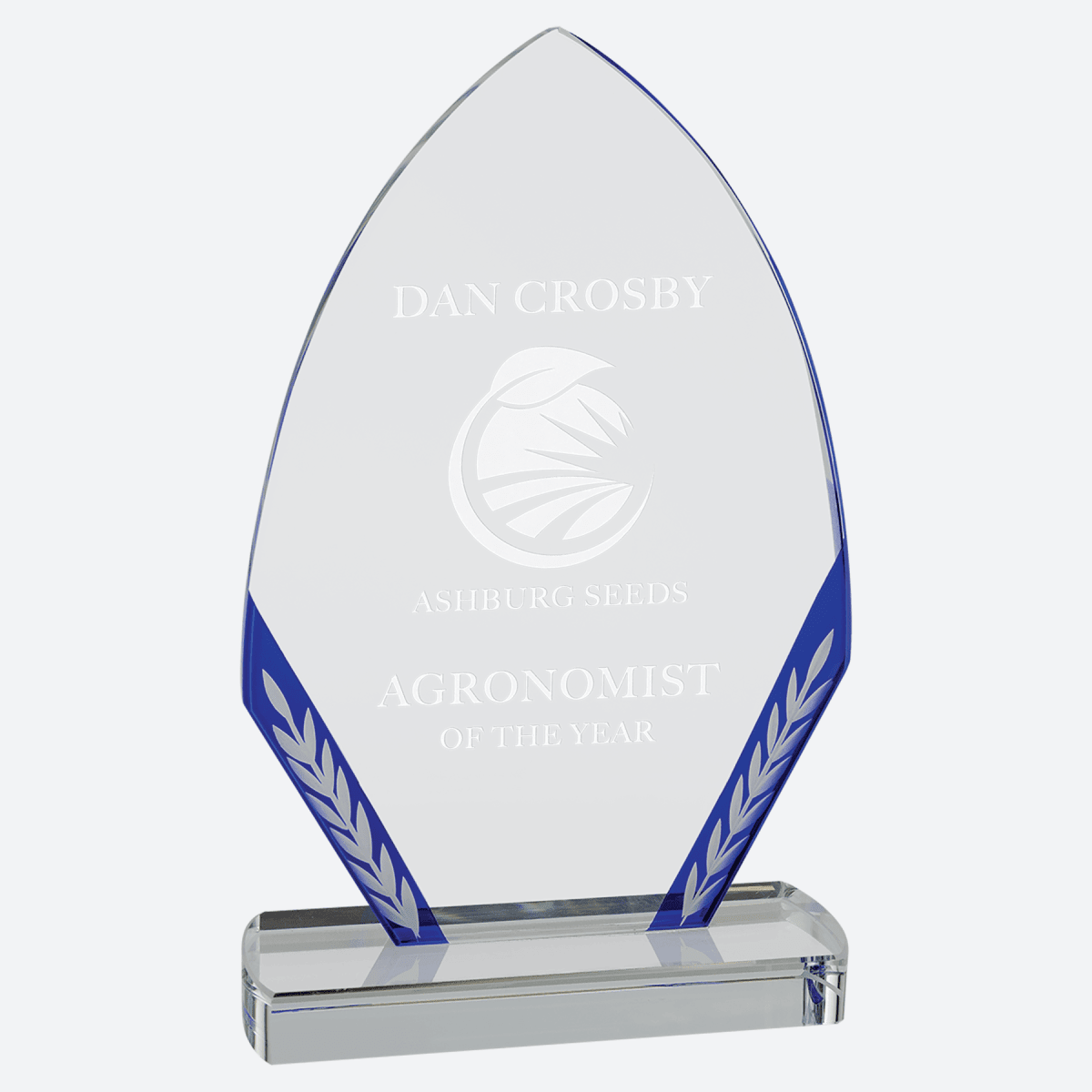 Blue Diamond Edge Glass