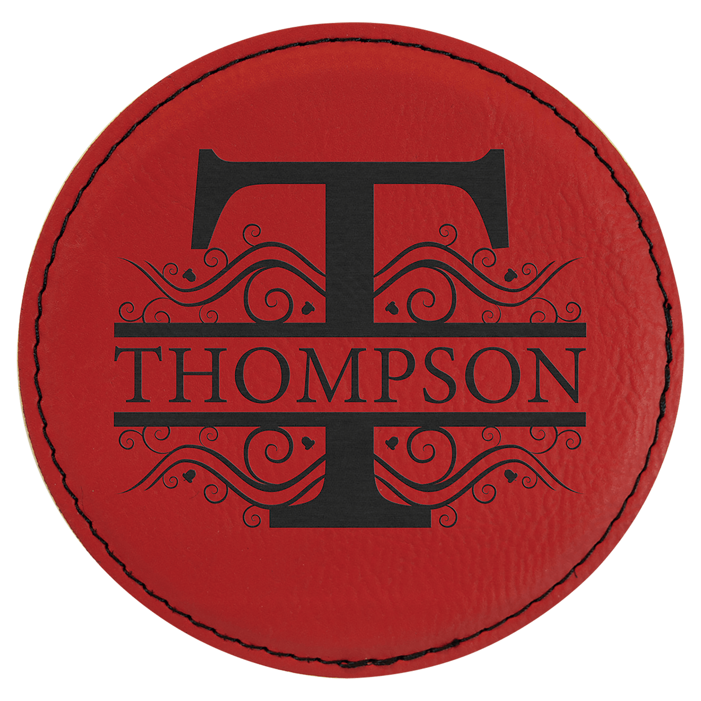 Round Leatherette Coaster