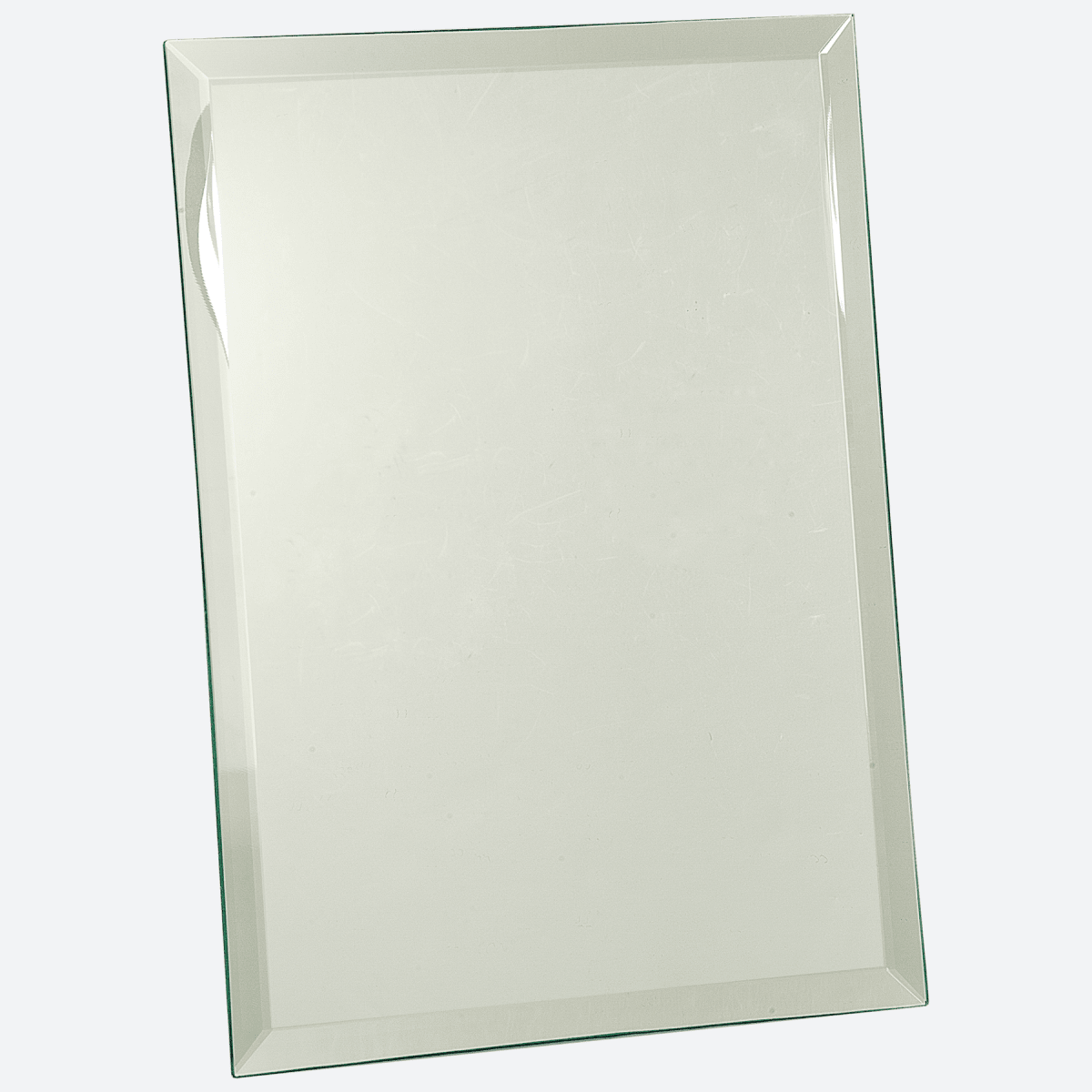 Clear Glass Mirror Plaque