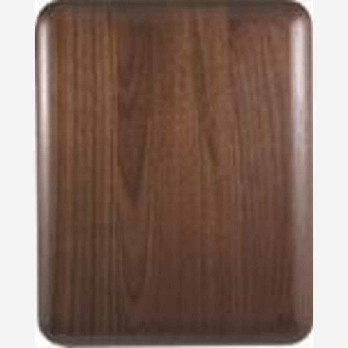 Elliptical Edge Round Corner Genuine Walnut Plaque