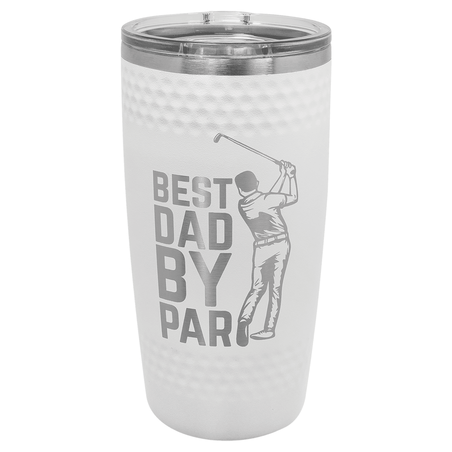 Polar Camel Golf Tumbler - Smooth Center with Dimples and Slider Lid