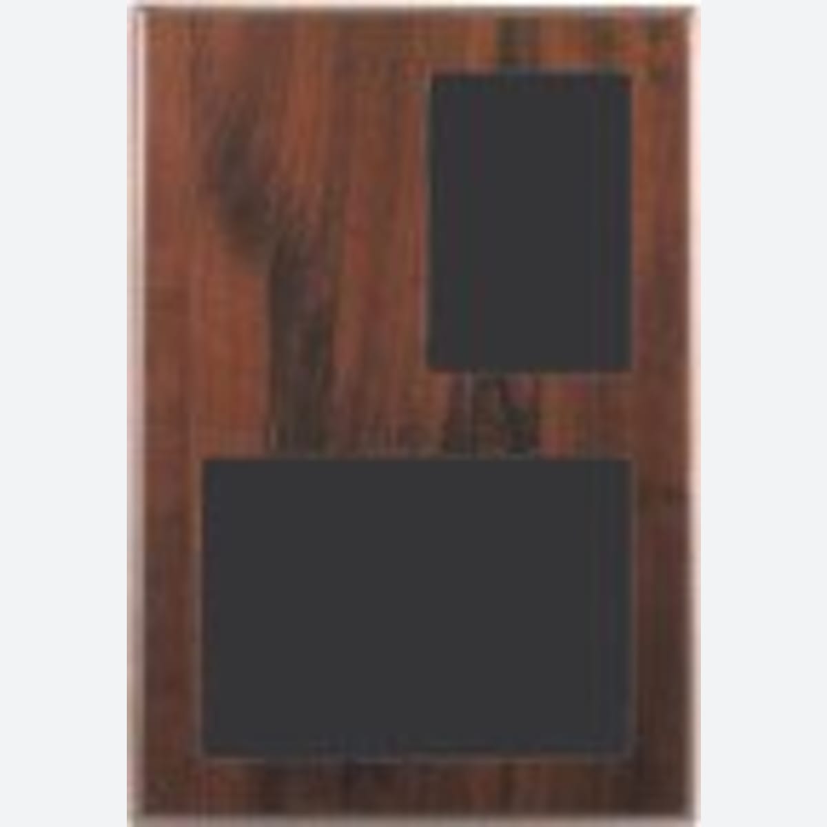 Cherry Finish Slide-In Frame Plaque with and Windows