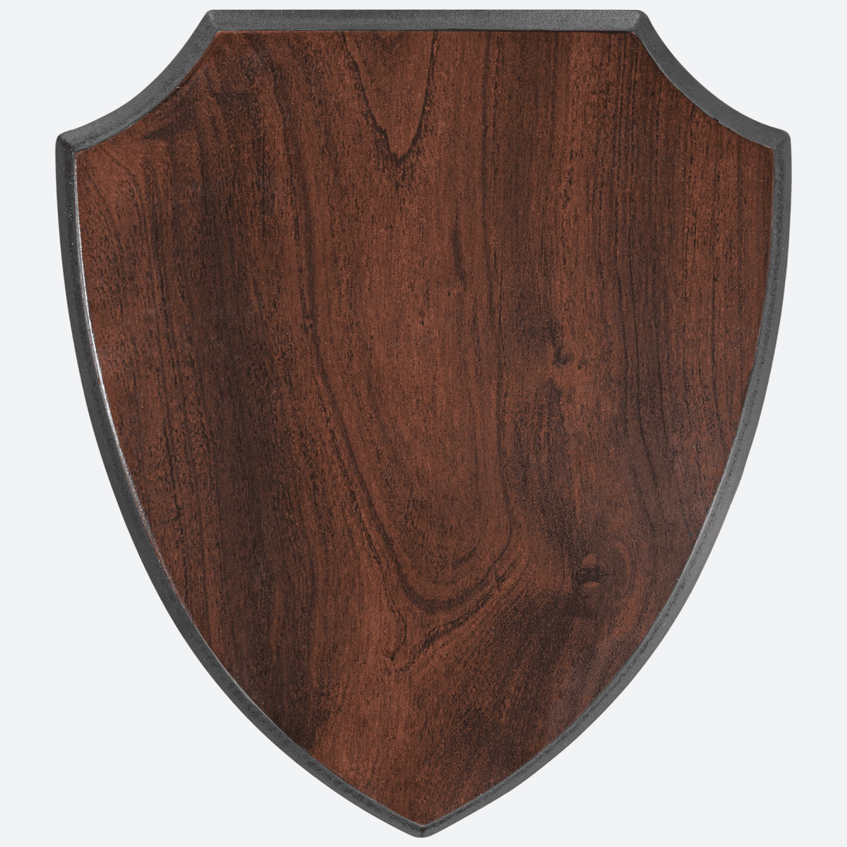 Walnut Finish Shield Plaque