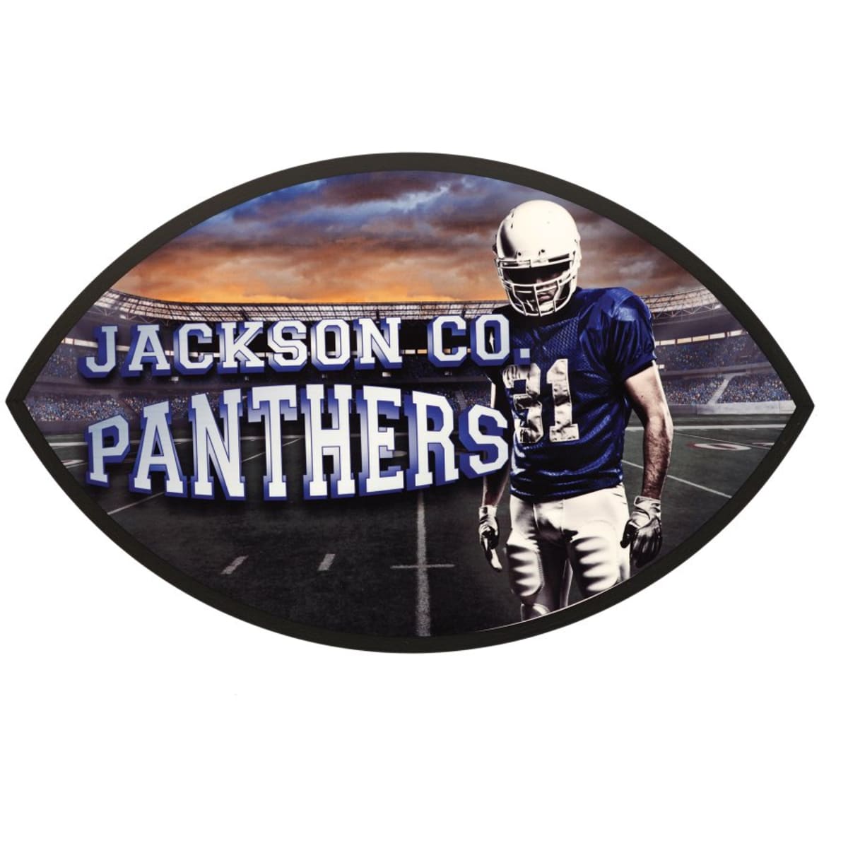 Unisub Sublimatable Football Plaque with Black Edge
