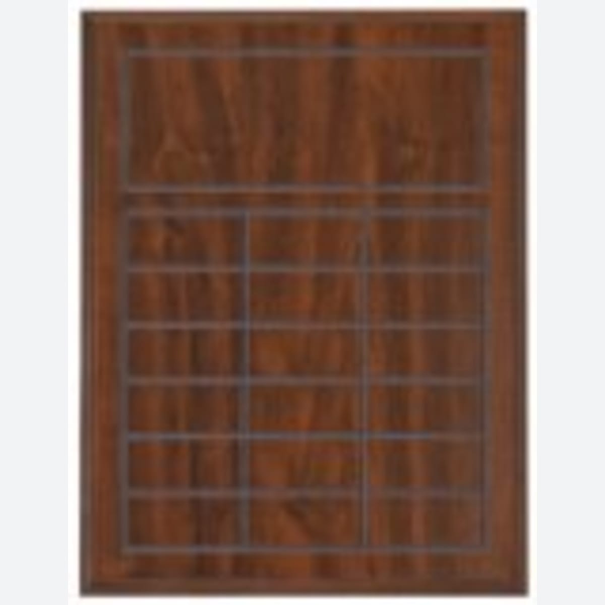 Value Cherry Finish Blank Perpetual Plaque for 18 Plates