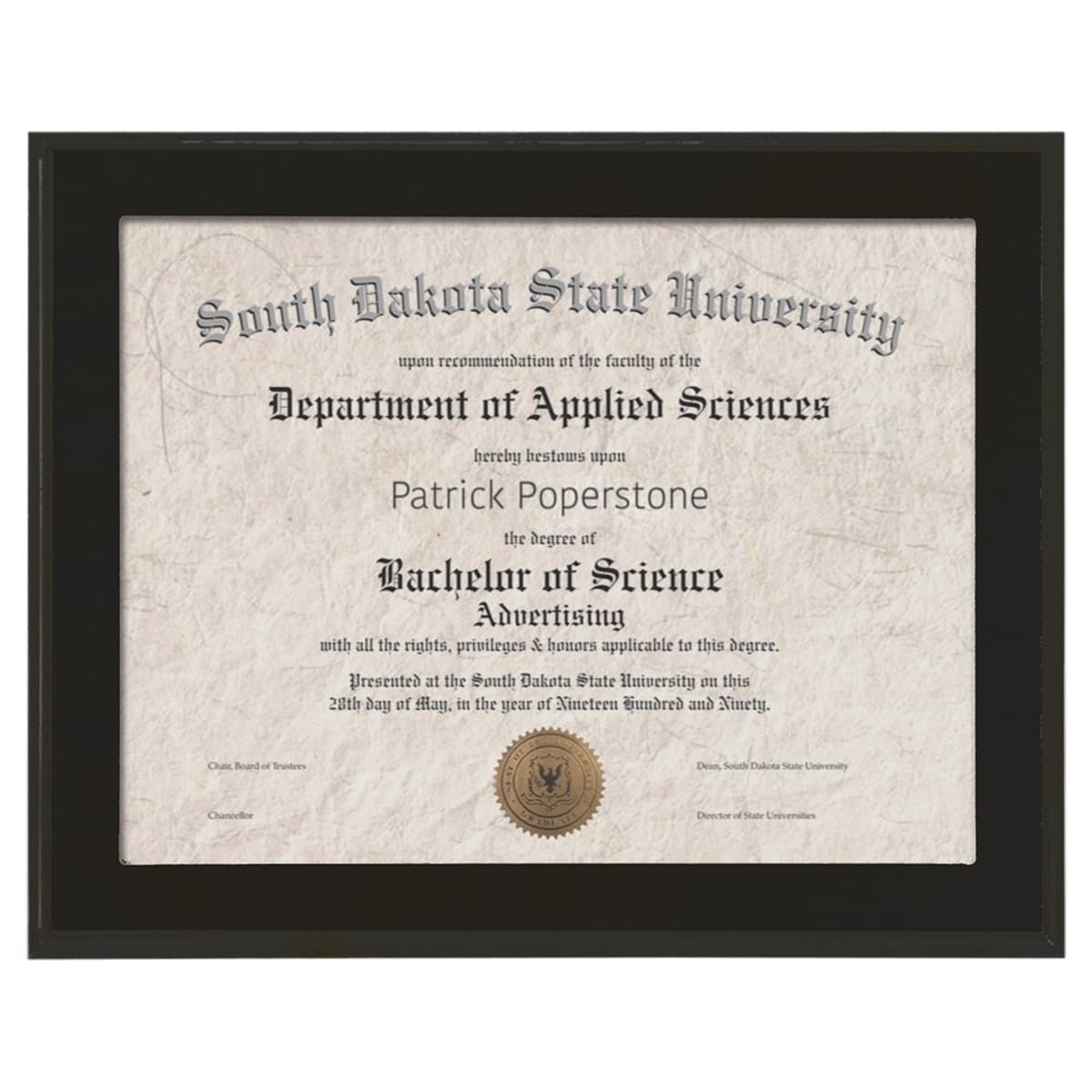 Value Matte Black Finish Slide-In Plaque with Window