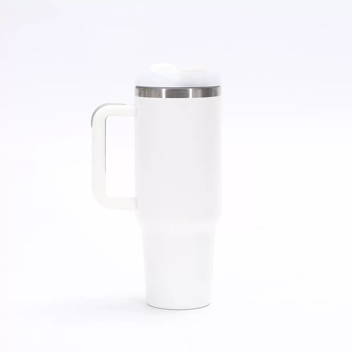 40 oz Powder-Coated Tumbler with Handle