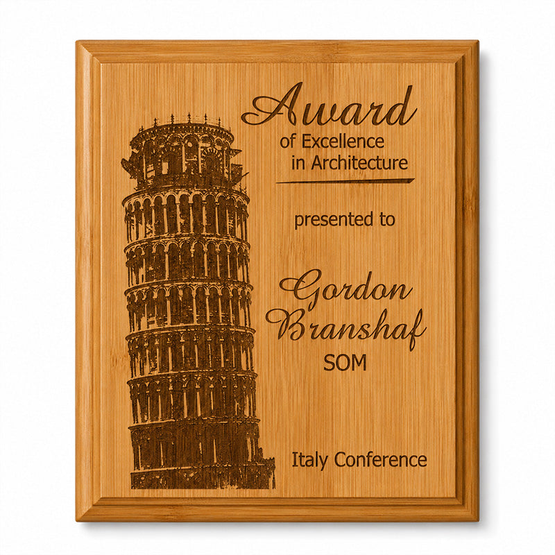 Genuine Bamboo Plaque