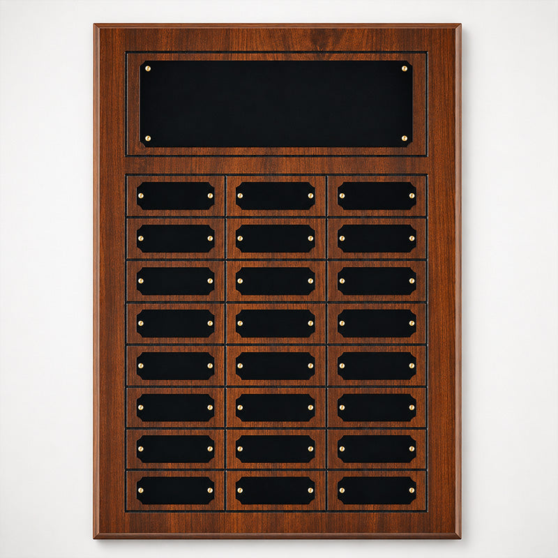 Plated Cherry Finish Perpetual Plaque