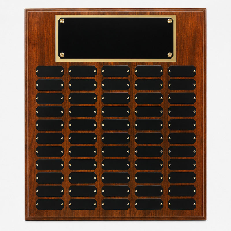 Plated Cherry Finish Perpetual Plaque