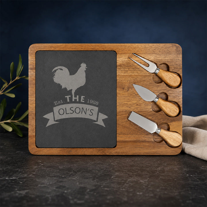 Engraved wood cutting board