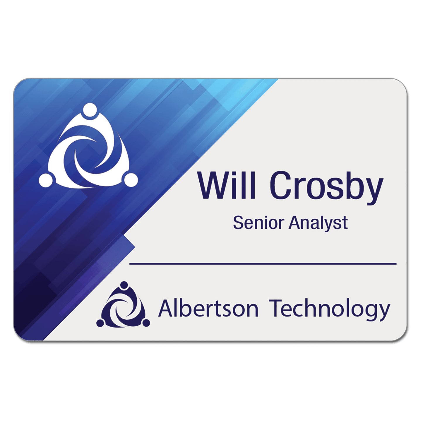 3" x 2" Unisub Full Color Name Badge