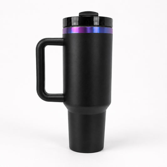 40 oz Chroma Brushed Tumbler with Handle