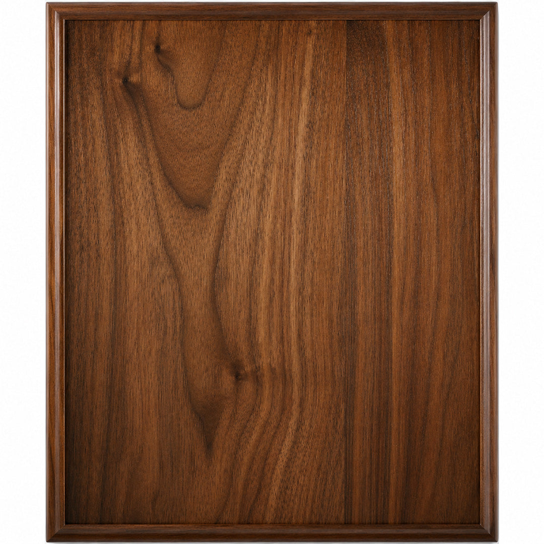 45 Degree Bevel Edge Genuine Walnut Plaque