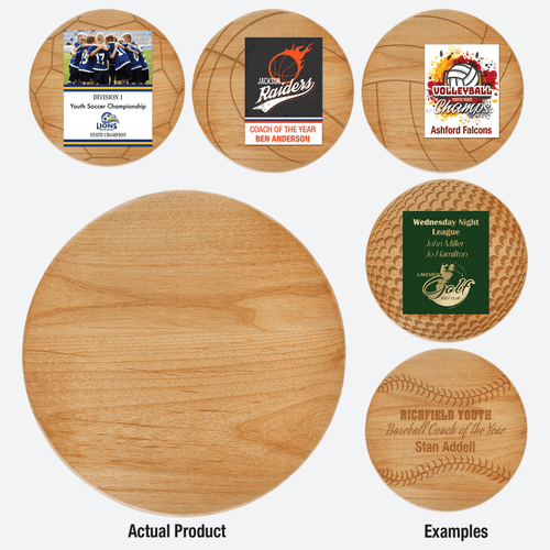 Diameter Alder Round Plaque
