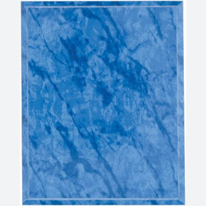 Bright Blue Marble Finish Plaque