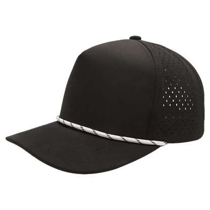BrimCo 5-Panel Performance Hat with Rope