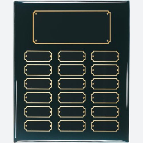 18 Plate Black Piano Finish Completed Perpetual Plaque