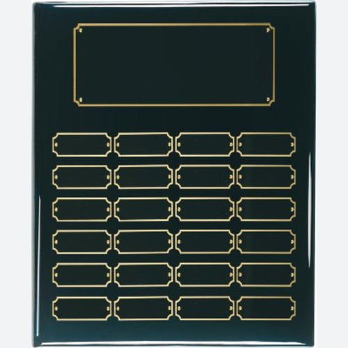 24 Plate Black Piano Finish Completed Perpetual Plaque
