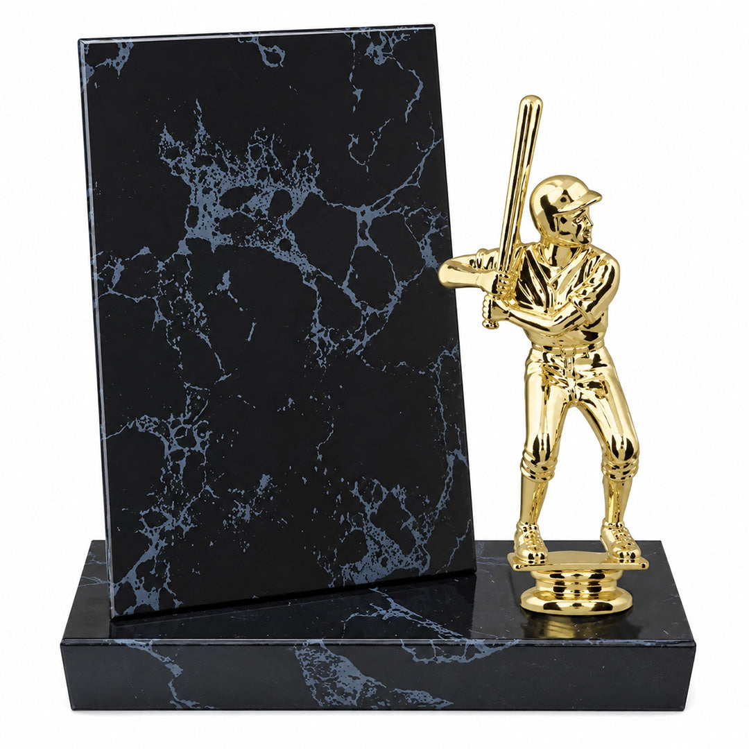 Black Marble Finish Standup Plaque