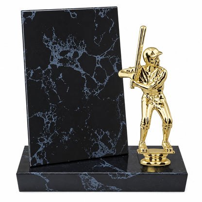 Black Marble Finish Standup Plaque