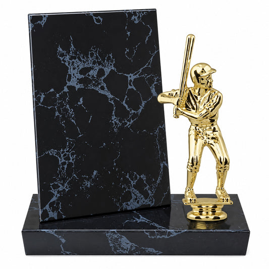 Black Marble Finish Standup Plaque