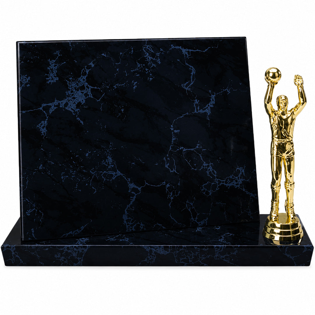 Black Marble Finish Standup Plaque