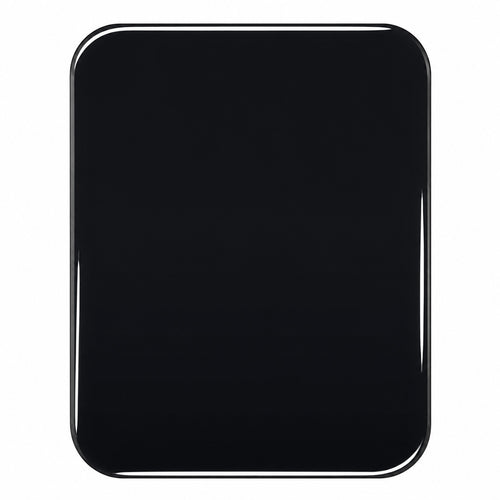 Black Piano Finish Round Corner Plaque