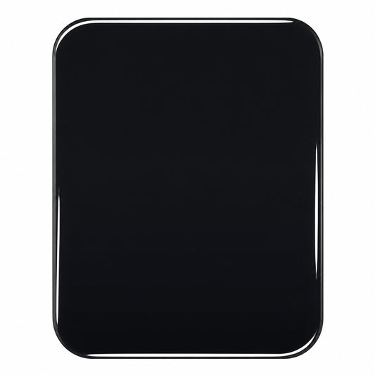 Black Piano Finish Round Corner Plaque