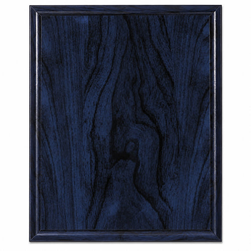 Blue Woodgrain Plaque