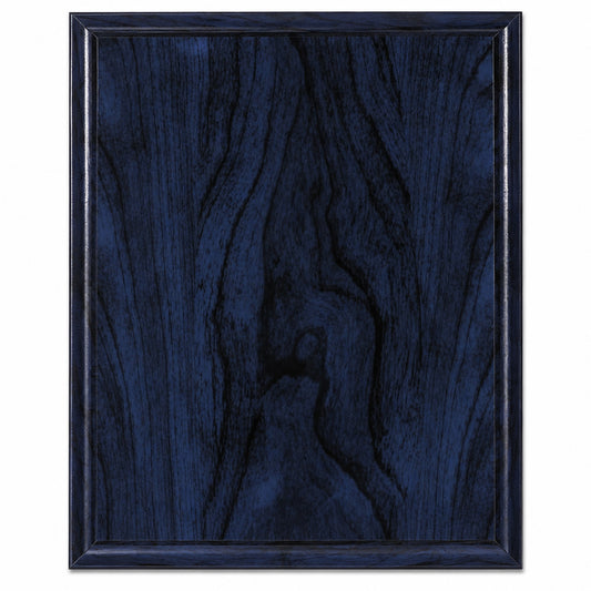 Blue Woodgrain Plaque