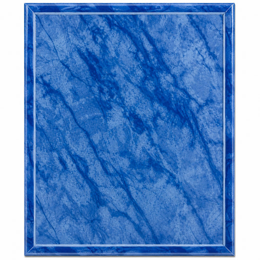 Bright Blue Marble Finish Plaque
