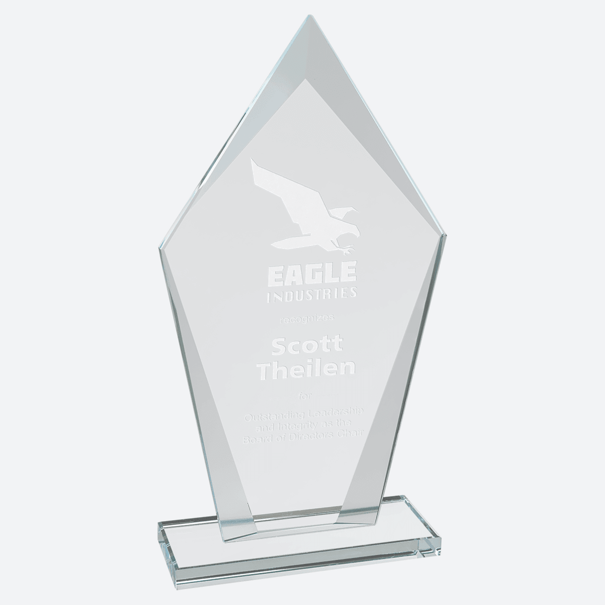 Diamond Clear Glass Award