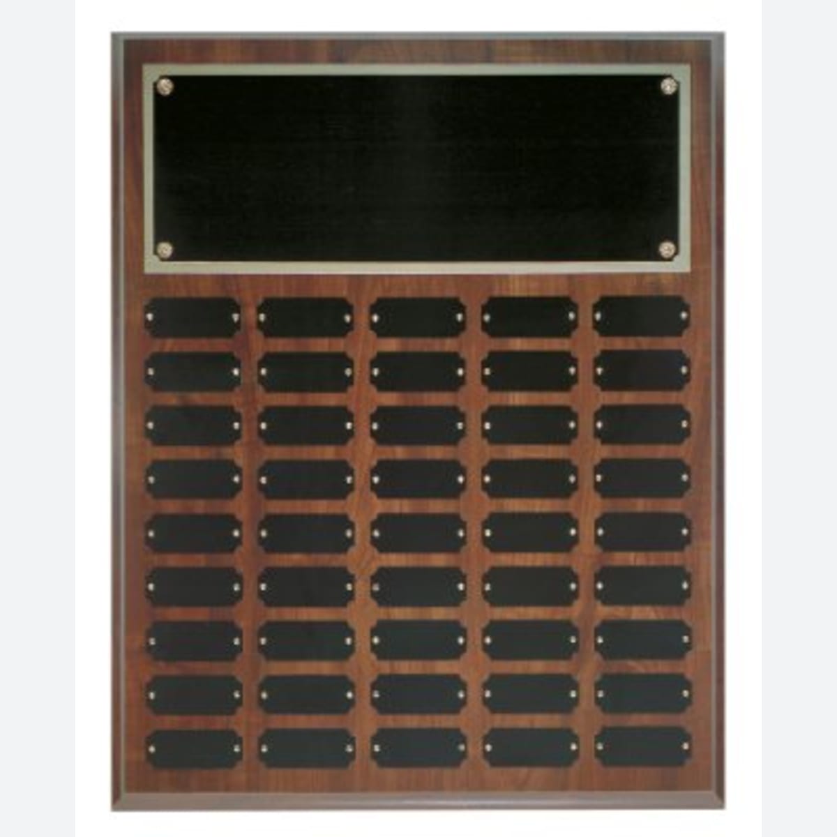 Cherry Finish Completed Perpetual Plaque with 45 Plates