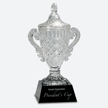 Crystal Cup on Black Pedestal Base