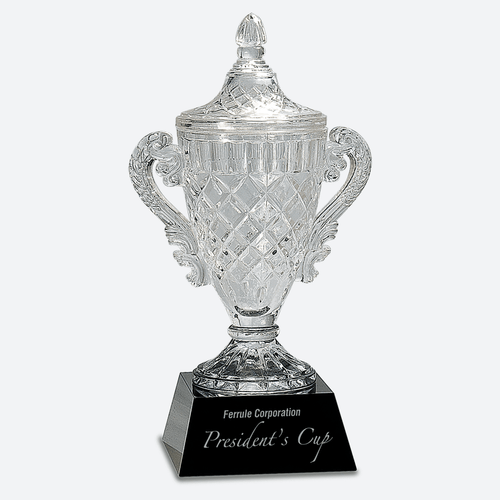 Crystal Cup on Black Pedestal Base