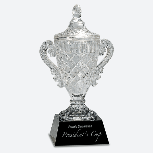 Crystal Cup on Black Pedestal Base