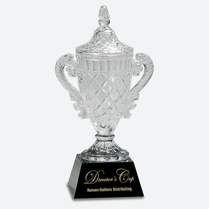 Crystal Cup on Black Pedestal Base