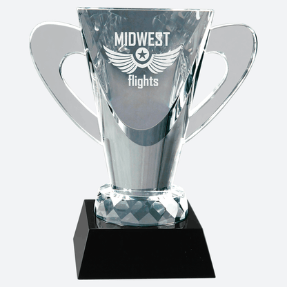 Crystal Cup on Black Pedestal Base