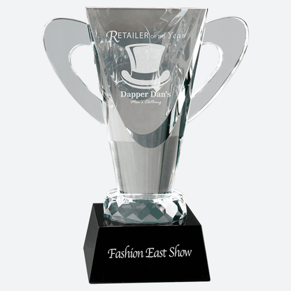 Crystal Cup on Black Pedestal Base