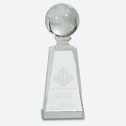 Crystal Globe on Clear Tower