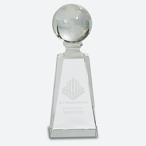 Crystal Globe on Clear Tower