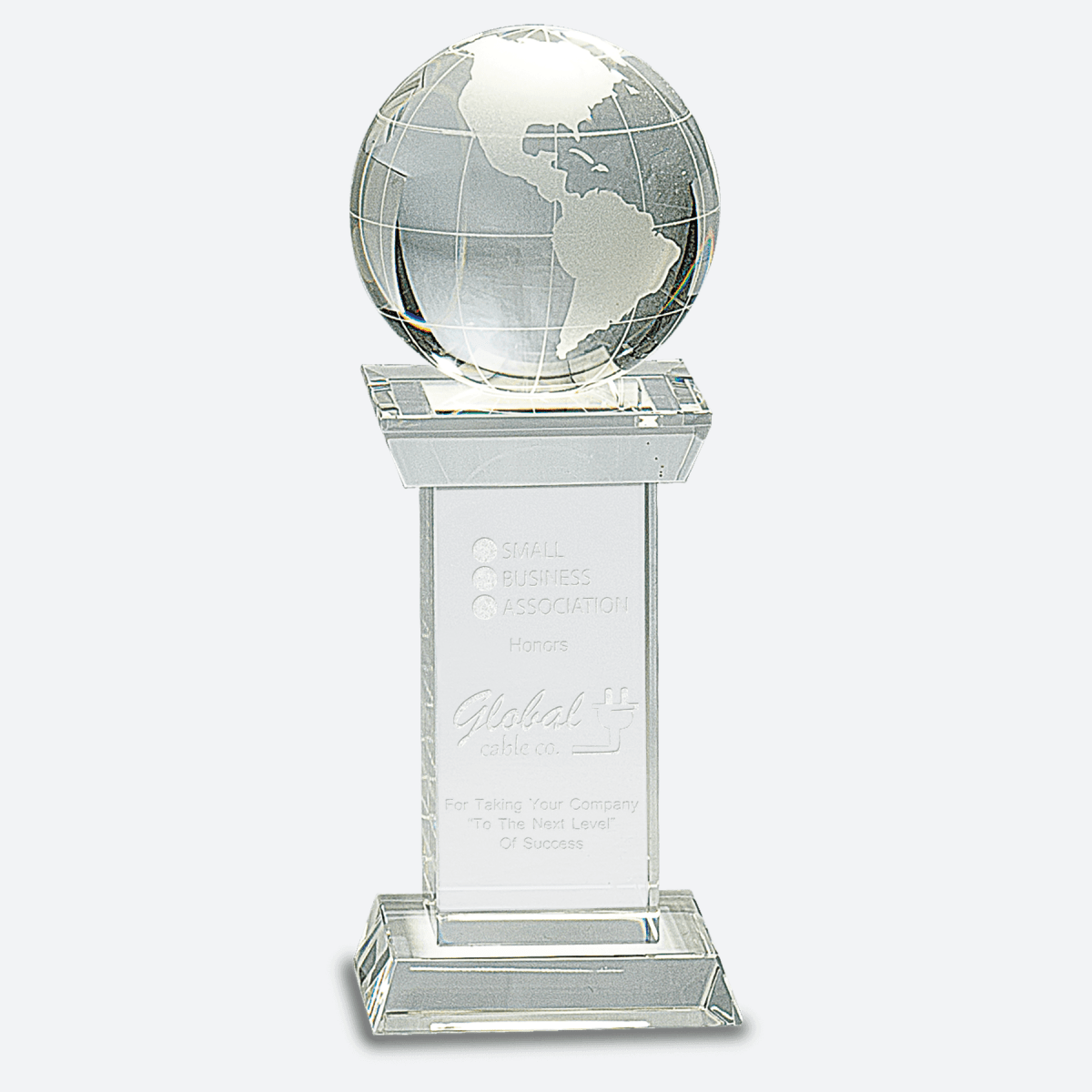 Crystal Globe on Clear Tower